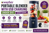 Wayfair Portable Blender with USB Charging Under $40 (2026 Guide)
