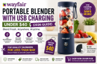 Wayfair Portable Blender with USB Charging Under $40 (2026 Guide)